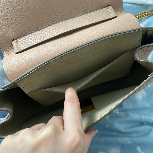 Small Chloe Drew bag in Cement Pink - Picture 11 of 15